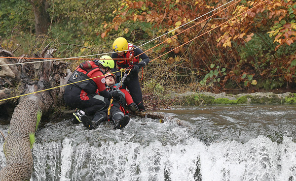 Die Österreichische Wasserrettung beim Training